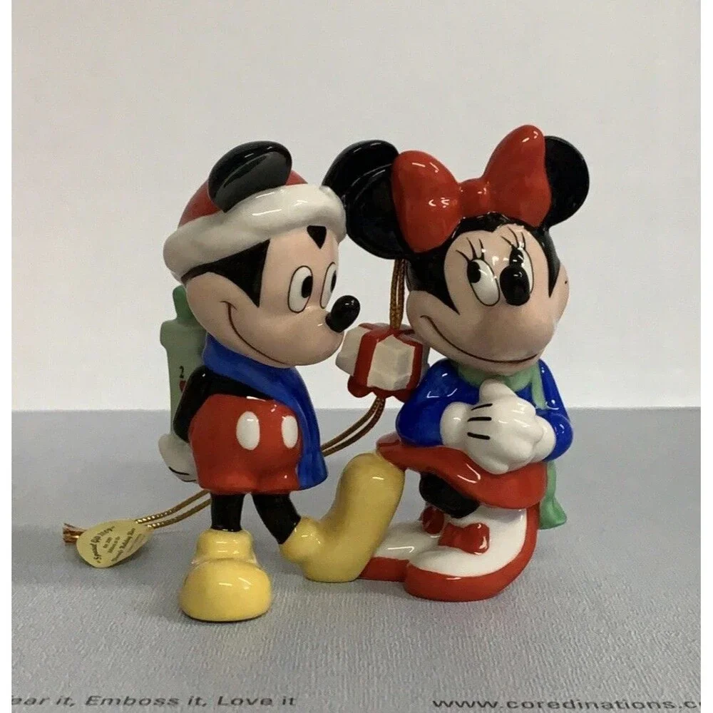 Bradford Exchange Disney Mickey & Minnie Mouse 2009 Porcelain Ornament